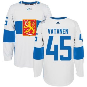 Herren Team Finland #45 Sami Vatanen Authentic Weiß Heim 2016 World Cup